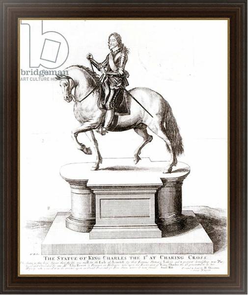 Постер The statue of King Charles the 1st at Charing Cross с типом исполнения На холсте в раме в багетной раме 1.023.151