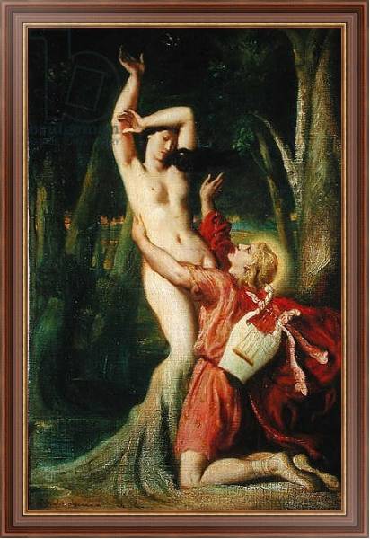 Постер Apollo and Daphne, c.1845 с типом исполнения На холсте в раме в багетной раме 35-M719P-83