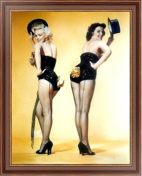 Постер Monroe, Marilyn (Gentlemen Prefer Blondes) с типом исполнения На холсте в раме в багетной раме 35-M719P-83