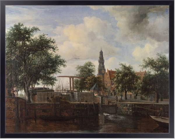 Постер Хаарлемский замок, Амстердам с типом исполнения На холсте в раме в багетной раме 221-01