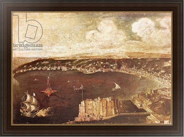 Постер The Port of Naples 2 с типом исполнения На холсте в раме в багетной раме 1.023.151