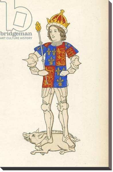 Постер King Richard III, 1483-85 с типом исполнения На холсте без рамы