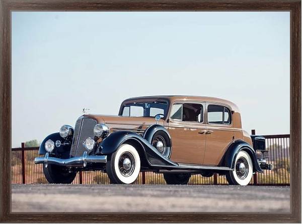 Постер Buick 91 Club Sedan '1934 с типом исполнения На холсте в раме в багетной раме 221-02