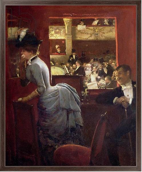 Постер The Box by the Stalls, c.1883 с типом исполнения На холсте в раме в багетной раме 221-02