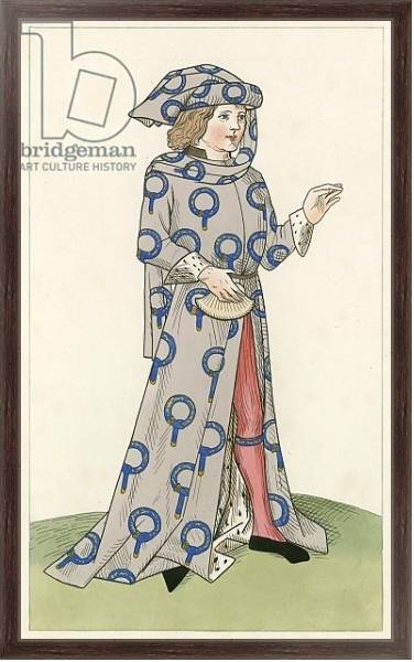 Постер A Knight of the Garter, c 1470, с типом исполнения На холсте в раме в багетной раме 221-02