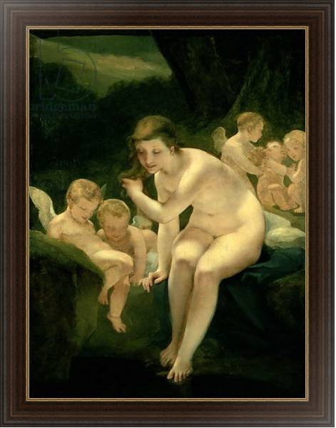 Постер Venus Bathing or Innocence с типом исполнения На холсте в раме в багетной раме 1.023.151