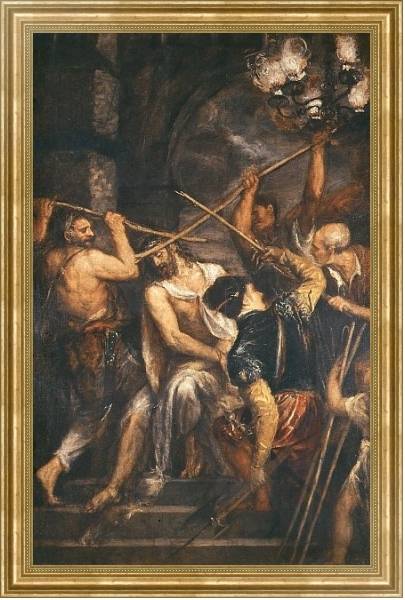 Постер Christ Crowned with Thorns с типом исполнения На холсте в раме в багетной раме NA033.1.051