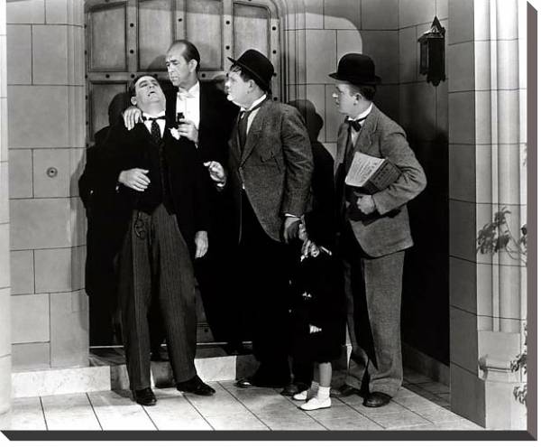 Постер Laurel & Hardy (Pack Up Your Troubles) 3 с типом исполнения На холсте без рамы