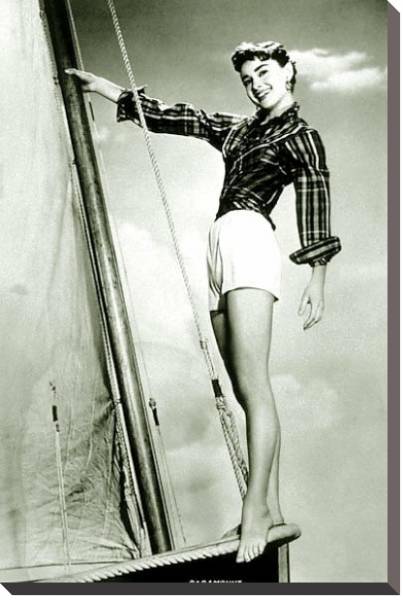 Постер Хепберн Одри 3 с типом исполнения На холсте без рамы