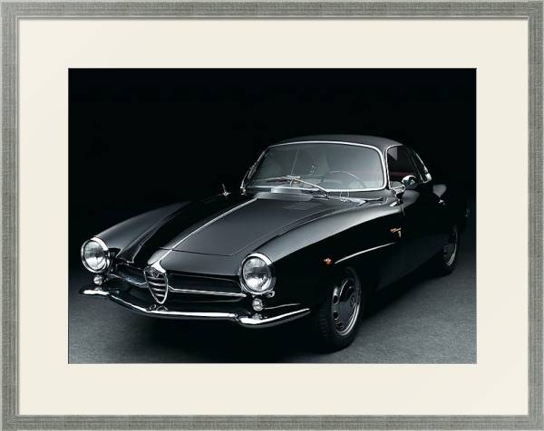 Постер Alfa Romeo Giulietta Sprint Speciale '1957 с типом исполнения Под стеклом в багетной раме 1727.2510