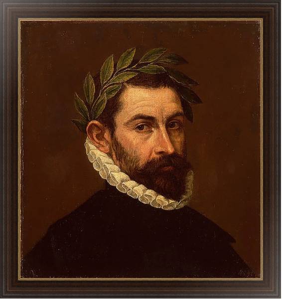 Постер Портрет поэта Алонсо Эрсильи-и-Суньиги с типом исполнения На холсте в раме в багетной раме 1.023.151