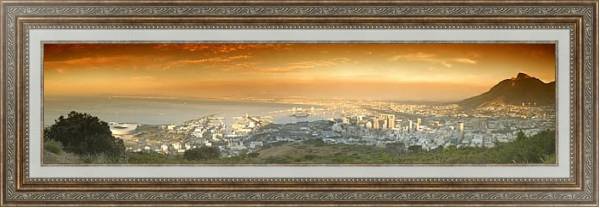 Постер Африка. Кейптаун с типом исполнения На холсте в раме в багетной раме 595.M52.330
