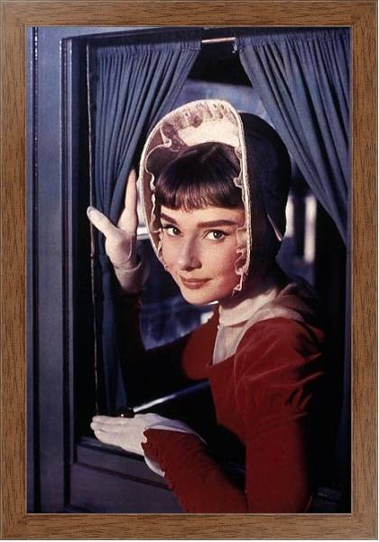 Постер Хепберн Одри 44 с типом исполнения На холсте в раме в багетной раме 1727.4310