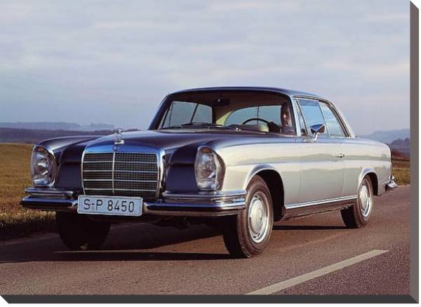 Постер Mercedes-Benz 280SE Coupe (W111W112) '1968–71 с типом исполнения На холсте без рамы