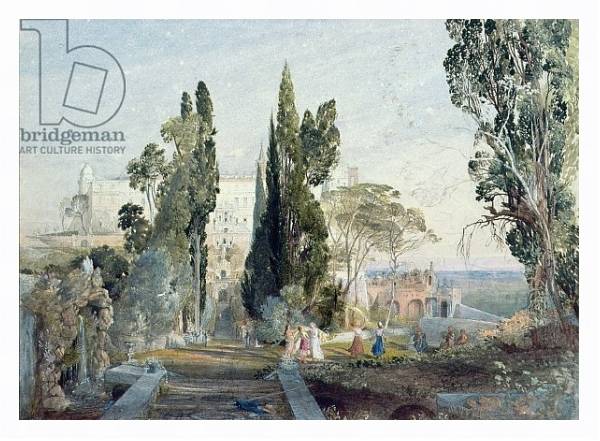 Постер The Villa d'Este, 19th century с типом исполнения На холсте в раме в багетной раме 221-03