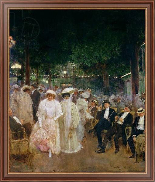 Постер The Gardens of Paris, or The Beauties of the Night, 1905 с типом исполнения На холсте в раме в багетной раме 35-M719P-83