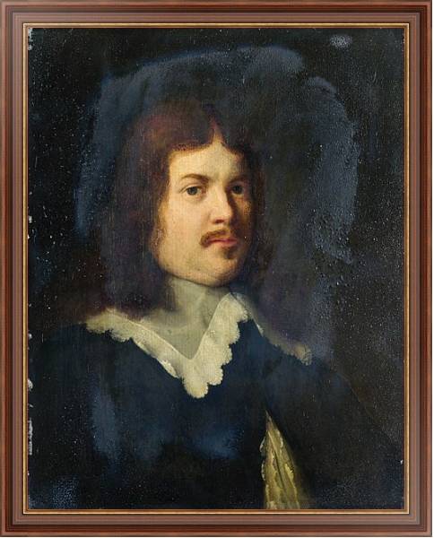 Постер Портрет мужчины 19 с типом исполнения На холсте в раме в багетной раме 35-M719P-83