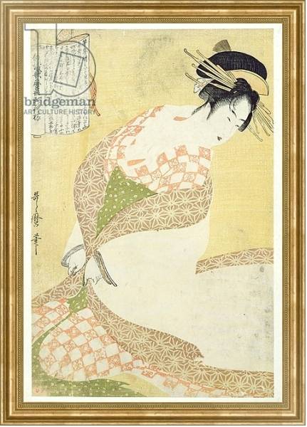 Постер Courtesan Kneeling с типом исполнения На холсте в раме в багетной раме NA033.1.051