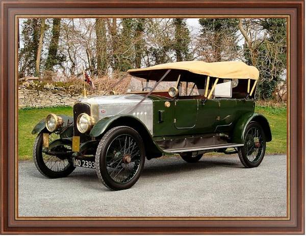 Постер Vauxhall D-Type Tourer '1915 с типом исполнения На холсте в раме в багетной раме 35-M719P-83