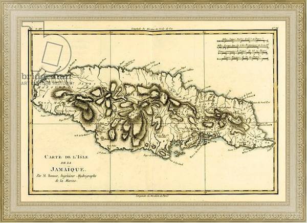 Постер The Island of Jamaica, 1780 с типом исполнения Акварель в раме в багетной раме 484.M48.725