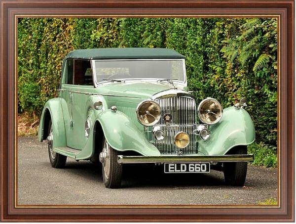Постер Bentley 4 1 4 Litre Tourer by Thrupp & Maberly '1937 с типом исполнения На холсте в раме в багетной раме 35-M719P-83