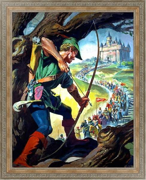 Постер Robin Hood с типом исполнения На холсте в раме в багетной раме 484.M48.310