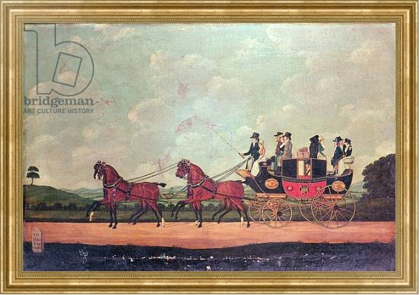 Постер The Dartford, Crayford and Bexley Stagecoach с типом исполнения На холсте в раме в багетной раме NA033.1.051