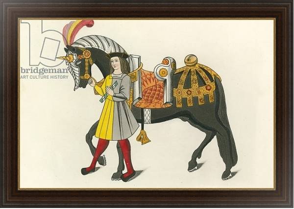 Постер Horse and Attendant, 1511 с типом исполнения На холсте в раме в багетной раме 1.023.151