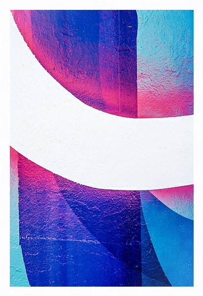 Постер Абстрактный рисунок на стене с типом исполнения На холсте в раме в багетной раме 221-03