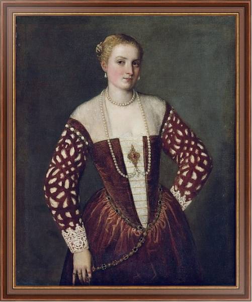 Постер Portrait of a Woman 7 с типом исполнения На холсте в раме в багетной раме 35-M719P-83