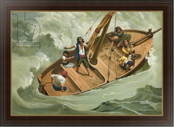 Постер Leibniz in a boat on the Adriatic с типом исполнения На холсте в раме в багетной раме 1.023.151