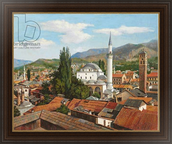 Постер Gazi Husrev Beg Mosque, Sarajevo, 1909 с типом исполнения На холсте в раме в багетной раме 1.023.151