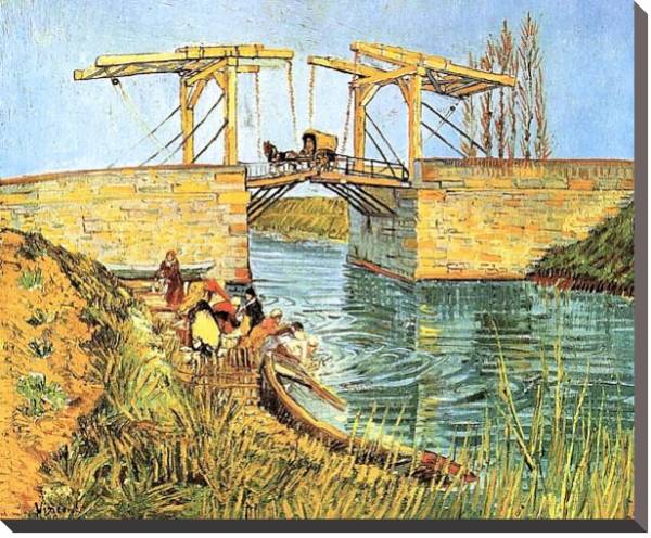 Постер Мост Ланглуа в Арле с типом исполнения На холсте без рамы