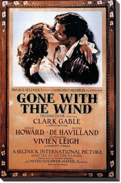 Постер Poster - Gone With The Wind с типом исполнения На холсте без рамы