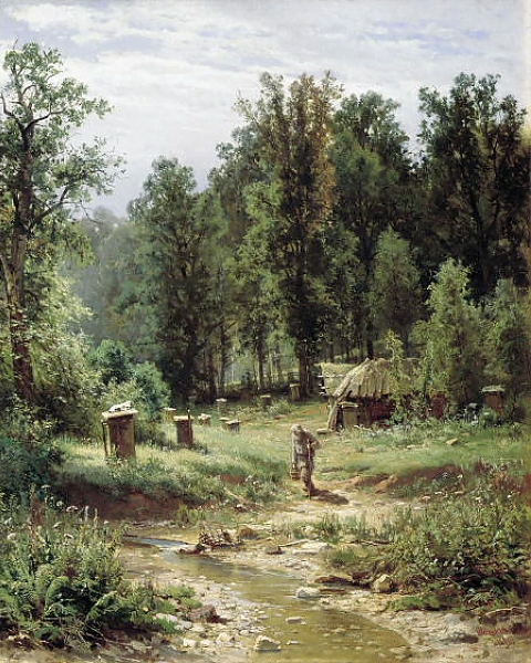 Постер Пасека в лесу. 1876 с типом исполнения На холсте без рамы