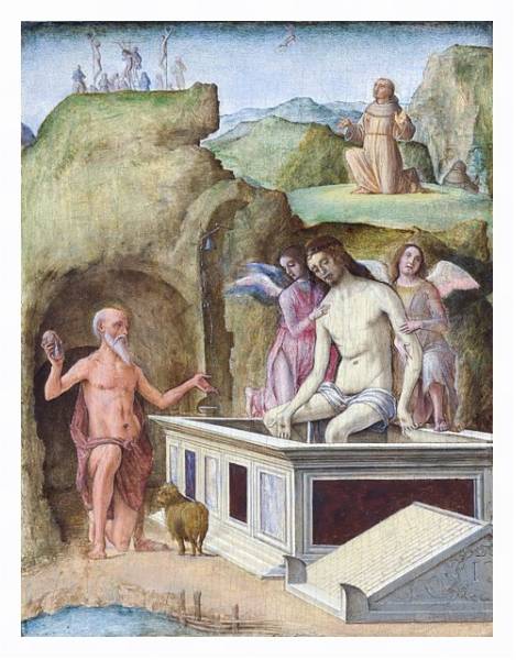 Постер Мертвый Христос с типом исполнения На холсте в раме в багетной раме 221-03
