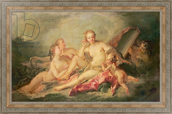 Постер La Toilette de Vénus, 1749 с типом исполнения На холсте в раме в багетной раме 484.M48.310