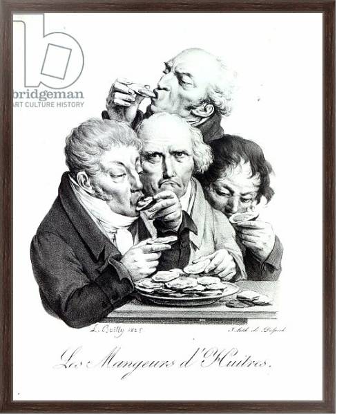 Постер Les Mangeurs d'Huitres, 1825 с типом исполнения На холсте в раме в багетной раме 221-02