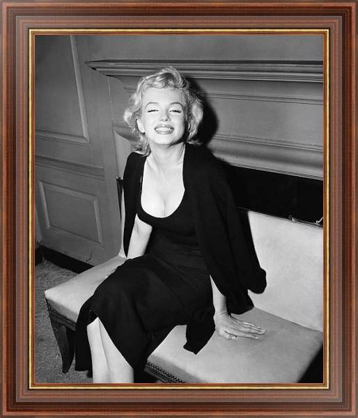 Постер Monroe, Marilyn 80 с типом исполнения На холсте в раме в багетной раме 35-M719P-83
