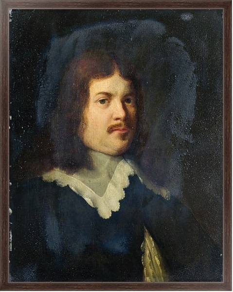 Постер Портрет мужчины 19 с типом исполнения На холсте в раме в багетной раме 221-02