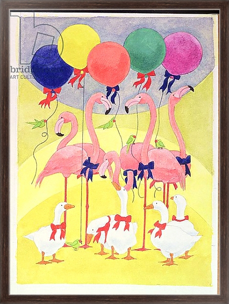 Постер Balloons с типом исполнения На холсте в раме в багетной раме 221-02