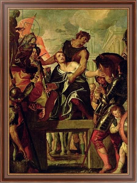 Постер Martyrdom of St. Menas с типом исполнения На холсте в раме в багетной раме 35-M719P-83