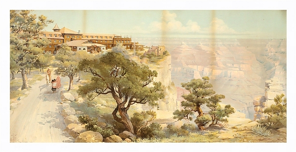 Постер El Tovar, Grand Canyon, Arizona с типом исполнения На холсте в раме в багетной раме 221-03