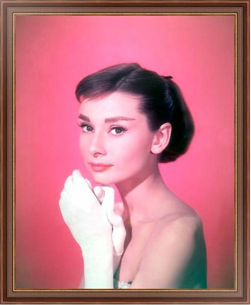 Постер Хепберн Одри 209 с типом исполнения На холсте в раме в багетной раме 35-M719P-83