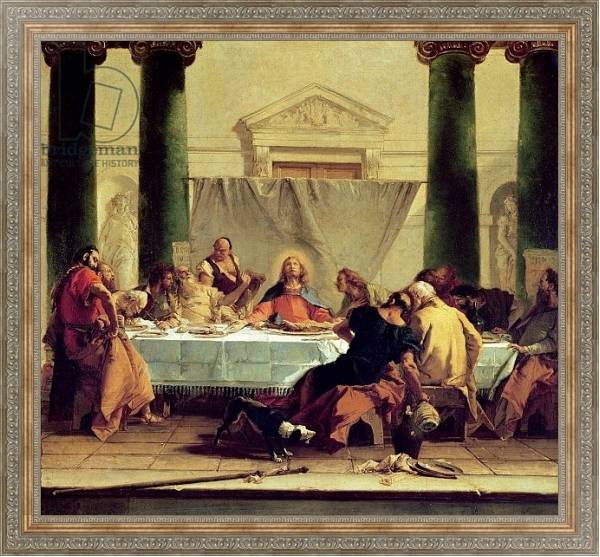 Постер The Last Supper, 1745-50 с типом исполнения На холсте в раме в багетной раме 484.M48.310