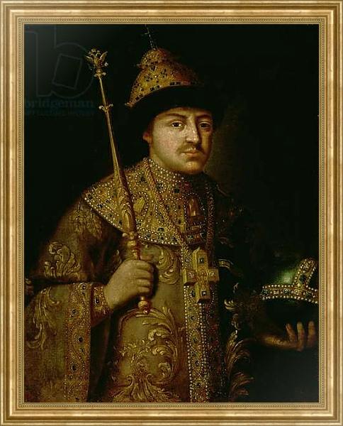 Постер Portrait of Tsar Fyodor III Alexeevich 1 с типом исполнения На холсте в раме в багетной раме NA033.1.051