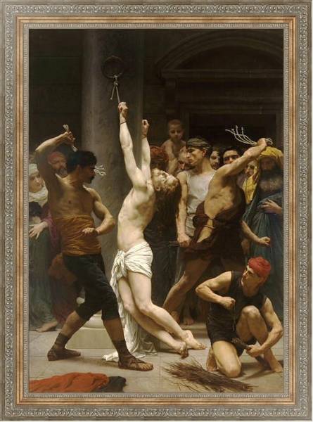 Постер Бичевание Христа 2 с типом исполнения На холсте в раме в багетной раме 484.M48.310