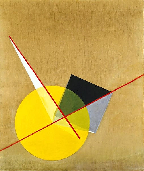 Постер Yellow Circle с типом исполнения На холсте без рамы