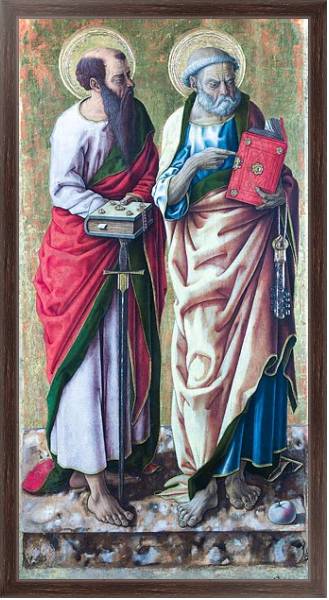 Постер Святые Петр и Павел с типом исполнения На холсте в раме в багетной раме 221-02