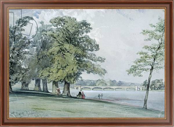 Постер View on the Serpentine, Hyde Park 2 с типом исполнения На холсте в раме в багетной раме 35-M719P-83